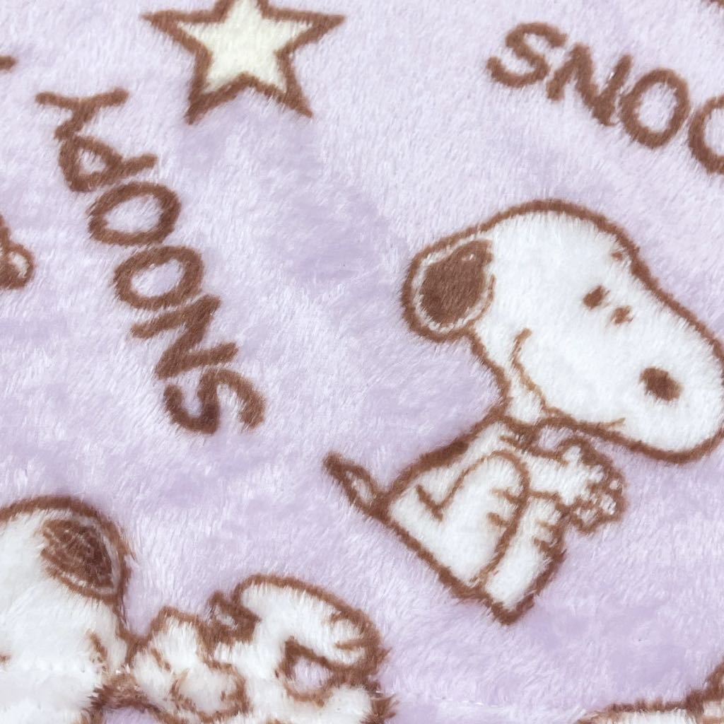 新品62075スヌーピー130cm ラベンダー　ジュニアフリース丸首長袖パジャマかぶりフランネルパジャマルームウェアあったか素材男女兼用_画像4