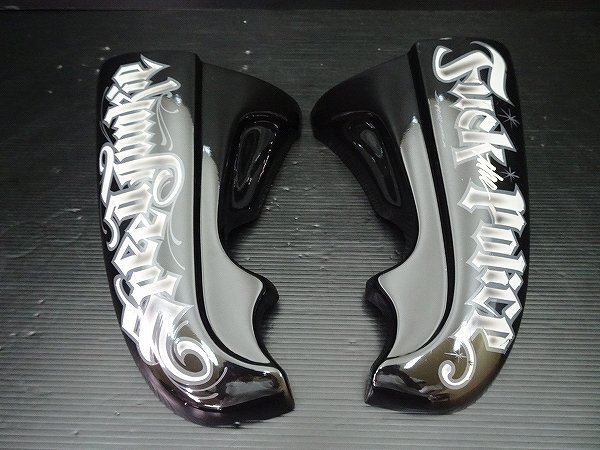 V-MAX 1200 1991年式 3UF カスタムペイント サイドカバーセット YAMAHA ヤマハ ブイマックス パーツ YA-H-020_画像5