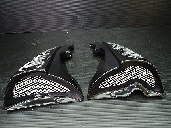 V-MAX 1200 1991年式 3UF カスタムペイント サイドカバーセット YAMAHA ヤマハ ブイマックス パーツ YA-H-020_画像4