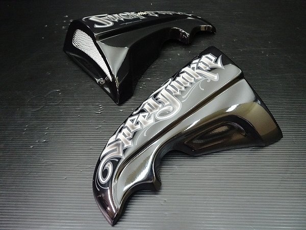 V-MAX 1200 1991年式 3UF カスタムペイント サイドカバーセット YAMAHA ヤマハ ブイマックス パーツ YA-H-020_画像1