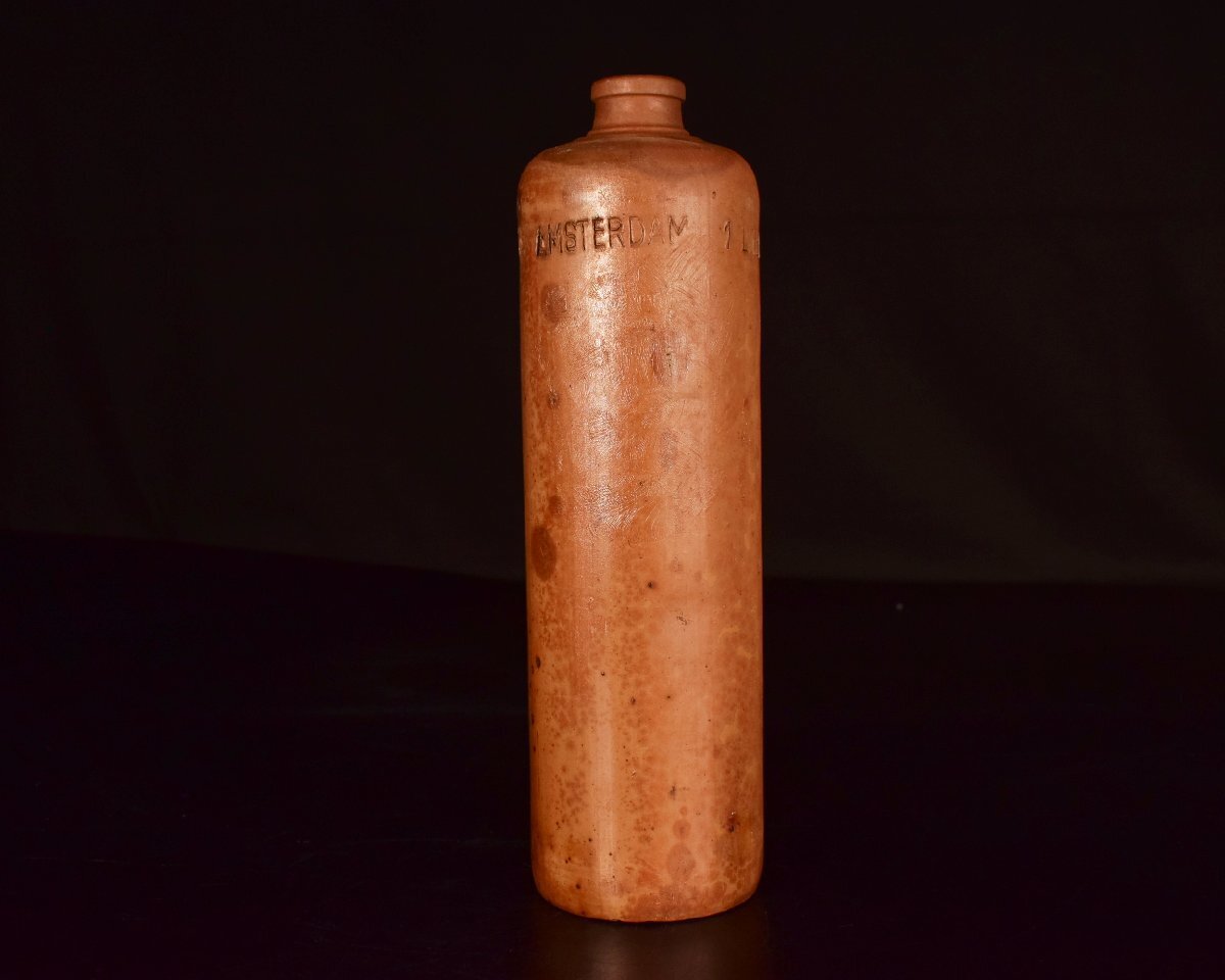 Z506 【泉美】Erven Lucas Bols ルーカス・ボルス社 オランダ ジンボトル 洋酒入 酒器 花器 アンティーク ヴィンテージ_画像4