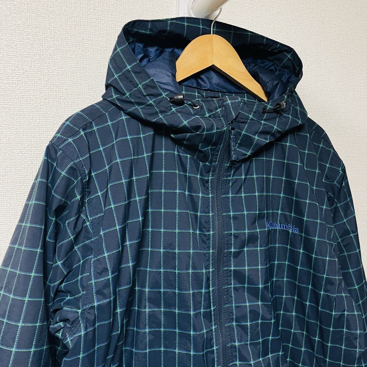 Columbia コロンビア　 ブルゾン　アウトドア　チェック柄　美品　メンズ　XL_画像5