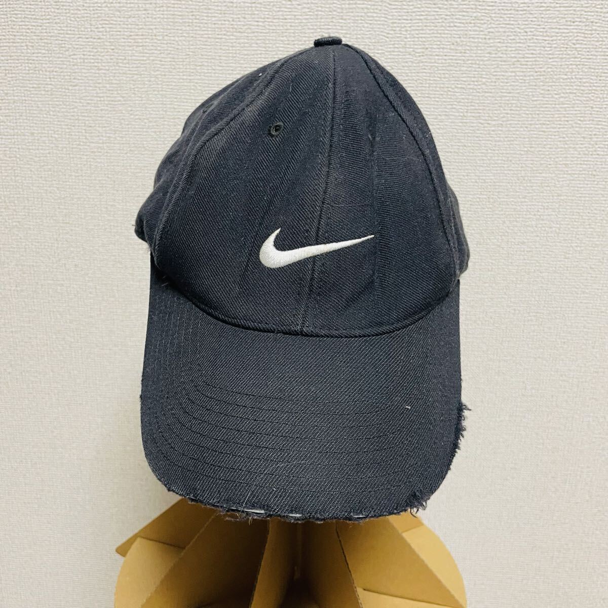 90s NIKE ナイキ　 キャップ　 帽子　 ブラック　ロゴ　ヴィンテージ _画像1