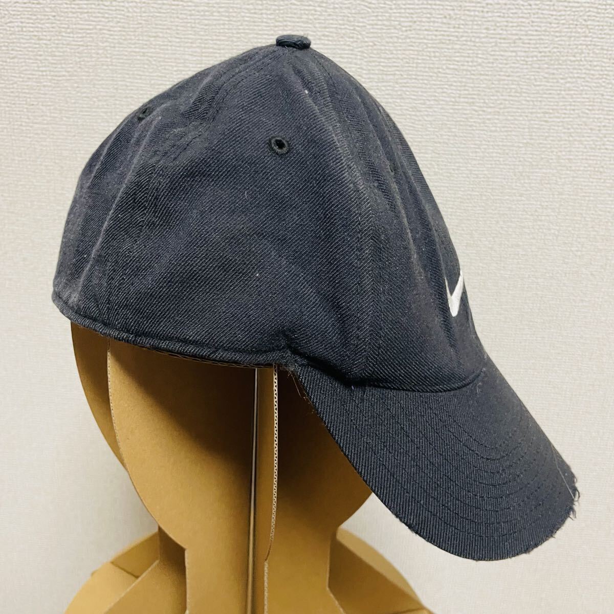 90s NIKE ナイキ　 キャップ　 帽子　 ブラック　ロゴ　ヴィンテージ _画像2