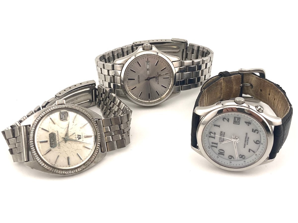 ★ BP ★ １円 CITIZEN シチズン エコドライブ デイデイト ジャンクション など メンズ レディース 腕時計 9本 まとめ ジャンク 【中古】_画像2