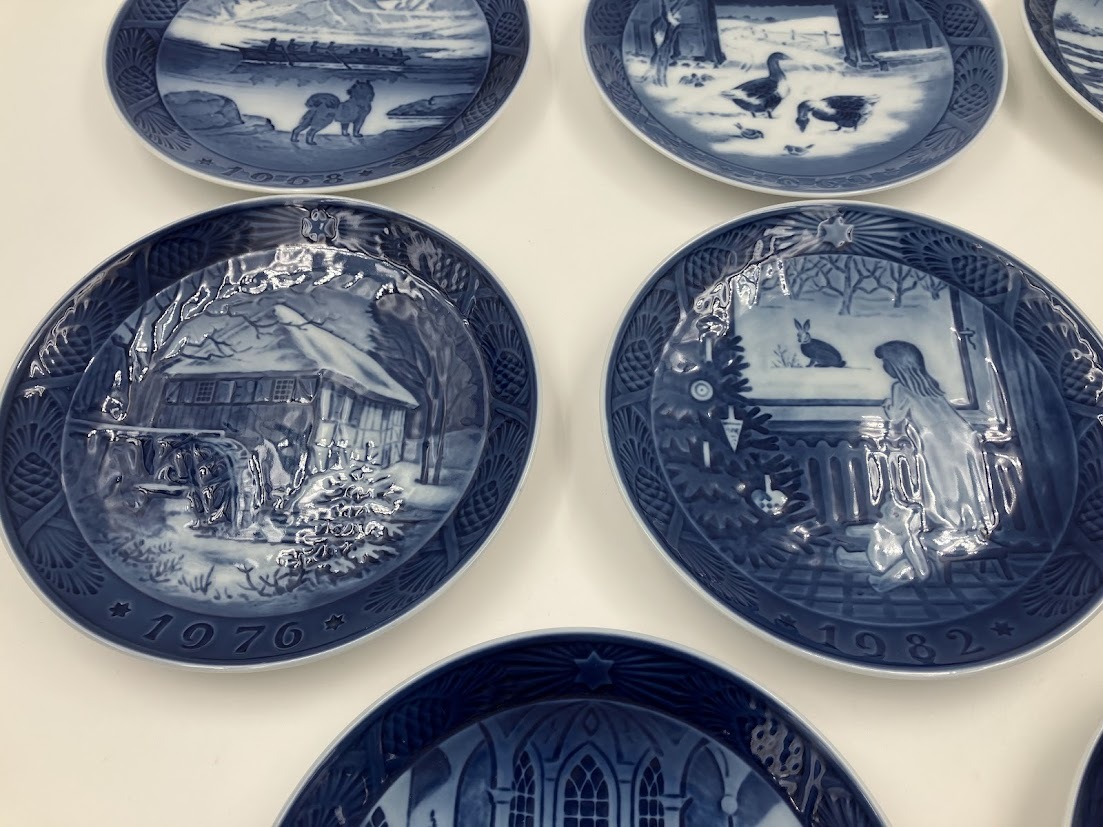 Royal Copenhagen Royal Copenhagen year plate mother z plate совместно 10 пункт 
