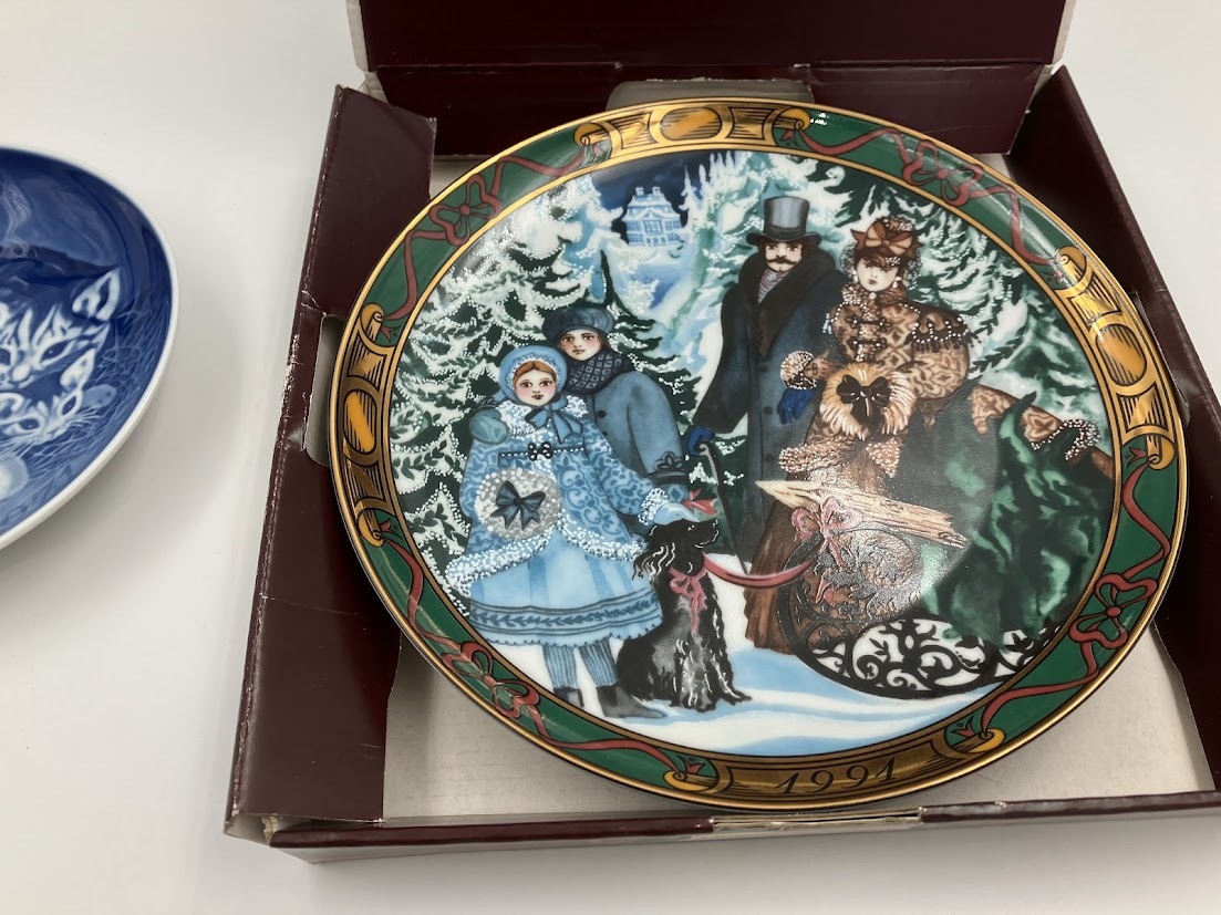 Royal Copenhagen Royal Copenhagen year plate mother z plate совместно 10 пункт 
