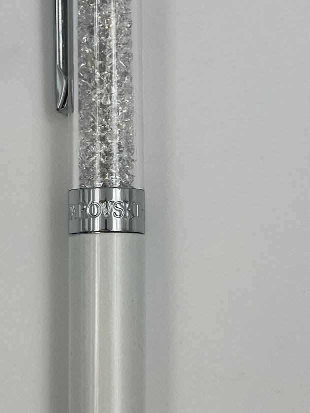 SWAROVSKI スワロフスキー ボールペン 文房具 ブランド 有名 ホワイト シルバー 未使用_画像2
