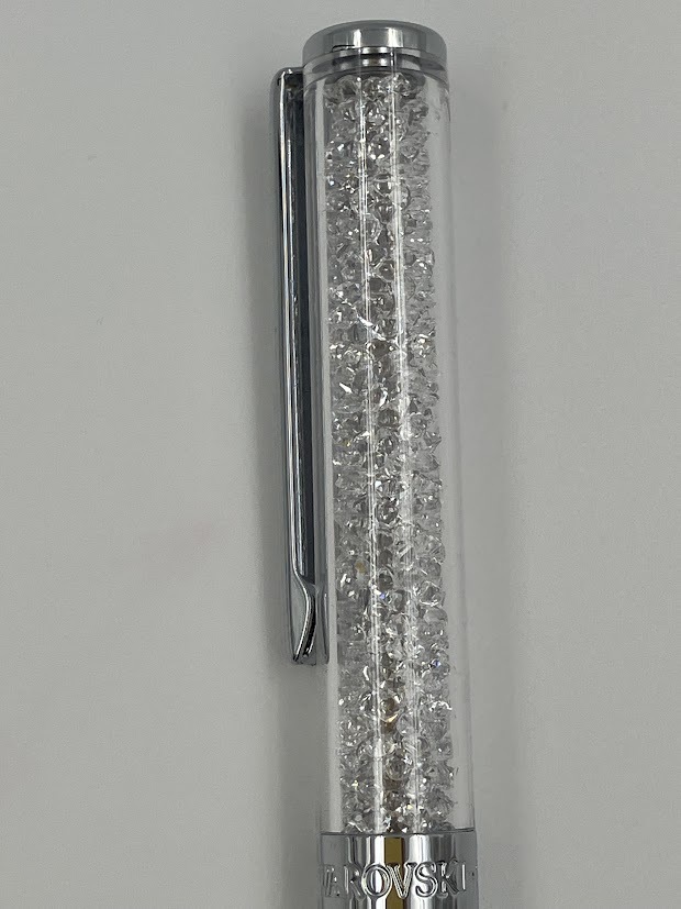 SWAROVSKI スワロフスキー ボールペン 文房具 ブランド 有名 ホワイト シルバー 未使用_画像3