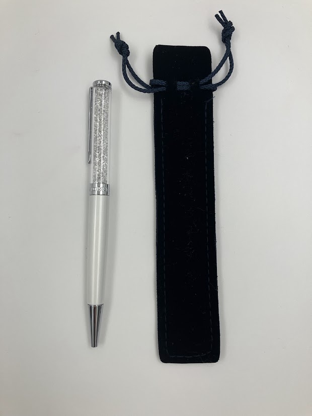 SWAROVSKI スワロフスキー ボールペン 文房具 ブランド 有名 ホワイト シルバー 未使用_画像7