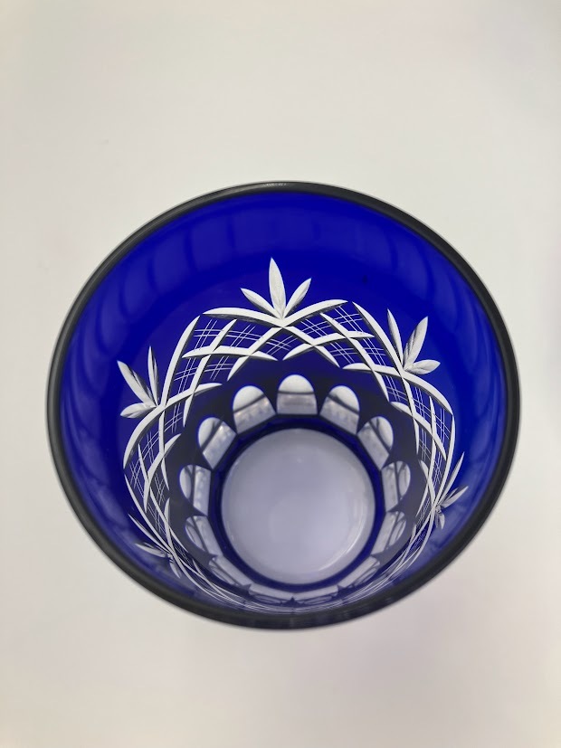 切子 まとめ 色被せ きりこ グラス コップ 青 ブルー 食器 タンブラー お猪口　16点_画像3