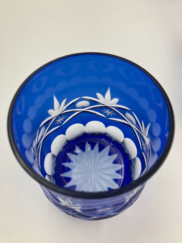 切子 まとめ 色被せ きりこ グラス コップ 青 ブルー 食器 タンブラー お猪口　16点_画像5