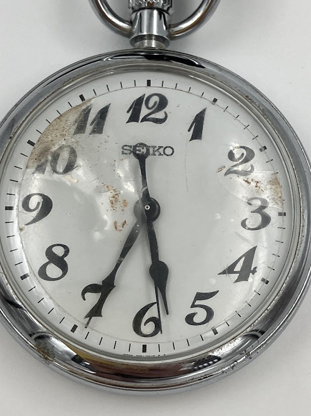 未使用 鉄道時計 東海旅客鉄道株式会社 SEIKO セイコー 懐中時計 クォーツ 7C21-0A10 動作未確認_画像2