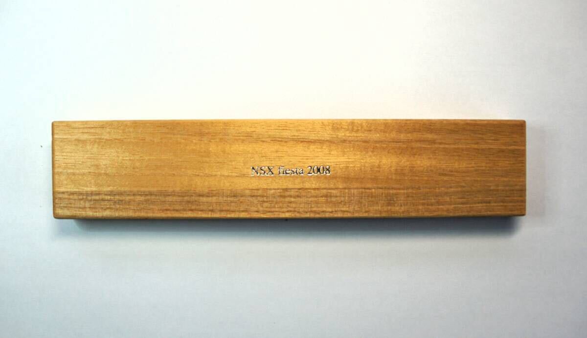NSX fiesta 2008 扇子 新品 木箱付 NSX HONDA ホンダ NSXフェスタ_画像2