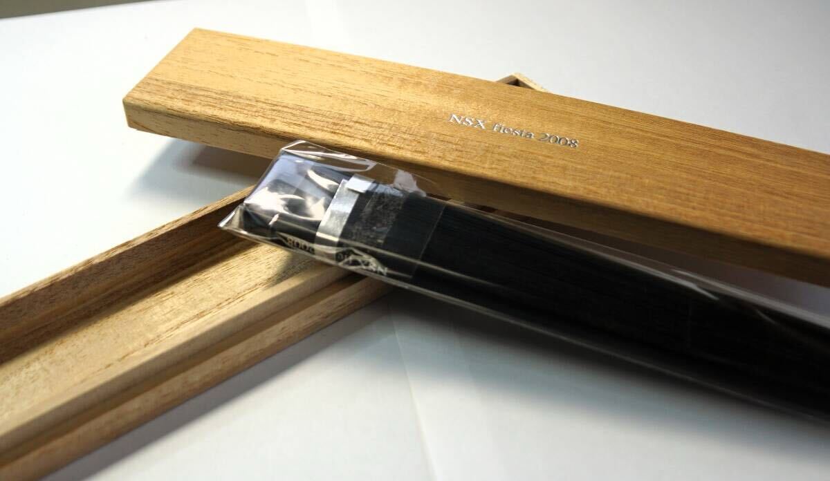 NSX fiesta 2008 扇子 新品 木箱付 NSX HONDA ホンダ NSXフェスタ_画像10