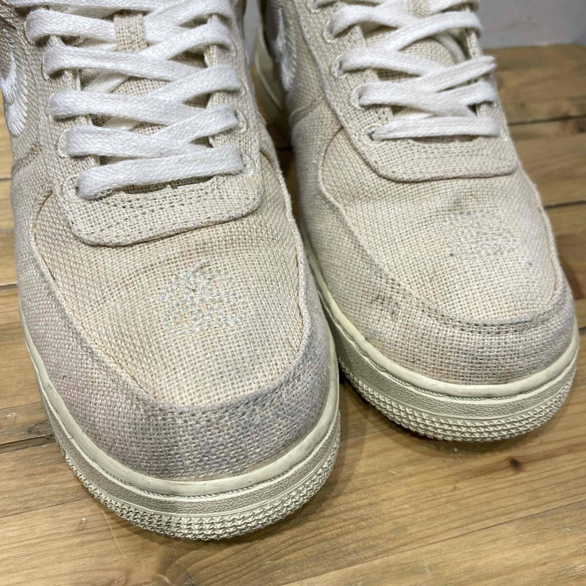NIKE 2020 × STUSSY AIR FORCE 1 LOW FOSSIL 27.5cm CZ9084-200 ナイキ ステューシー エアフォースワンロー フォッシル スニーカー_画像6
