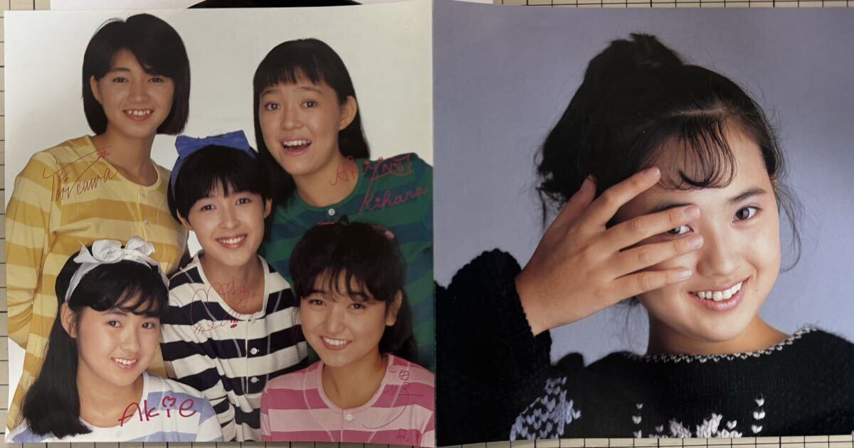 ※即決◆吉沢秋絵／なぜ？の嵐／黄昏の孔雀 (良品EP) ピンナップ付、おニャン子クラブ、10枚まで送料230円_画像3