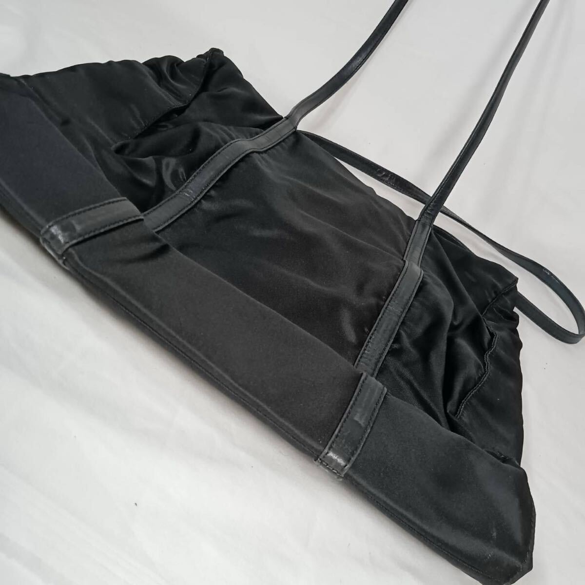 PRADA/プラダ/トートバッグ/ナイロン/ハンドバッグ/ブラック/3角ロゴ/ヴィンテージ_画像5