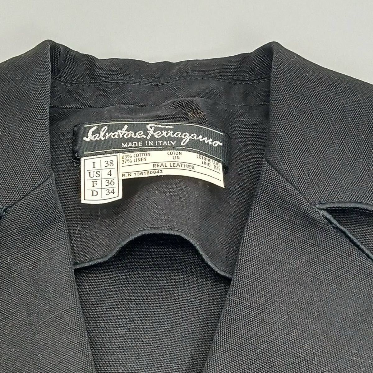 Salvatore Ferragamo/サルバトーレフェラガモ/セットアップ/古着/スーツ上下/スカート/ヴィンテージ_画像4