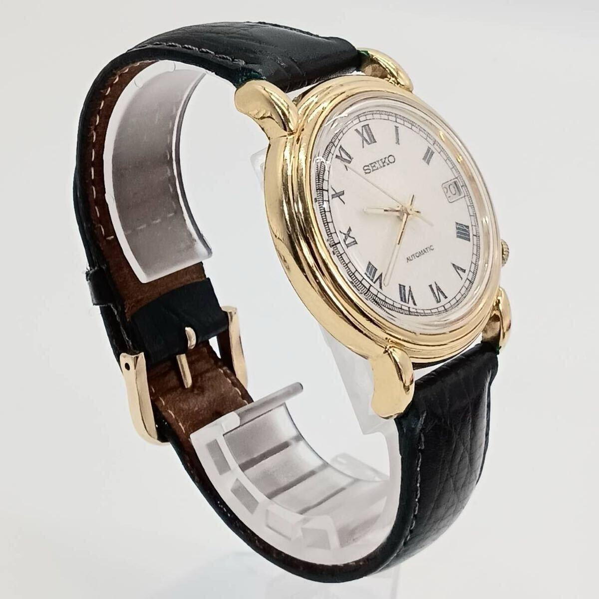 SEIKO/セイコー/ヴィンテージ/レザーベルト/ゴールド/オートマチック/ヴィンテージ/稼動品_画像3