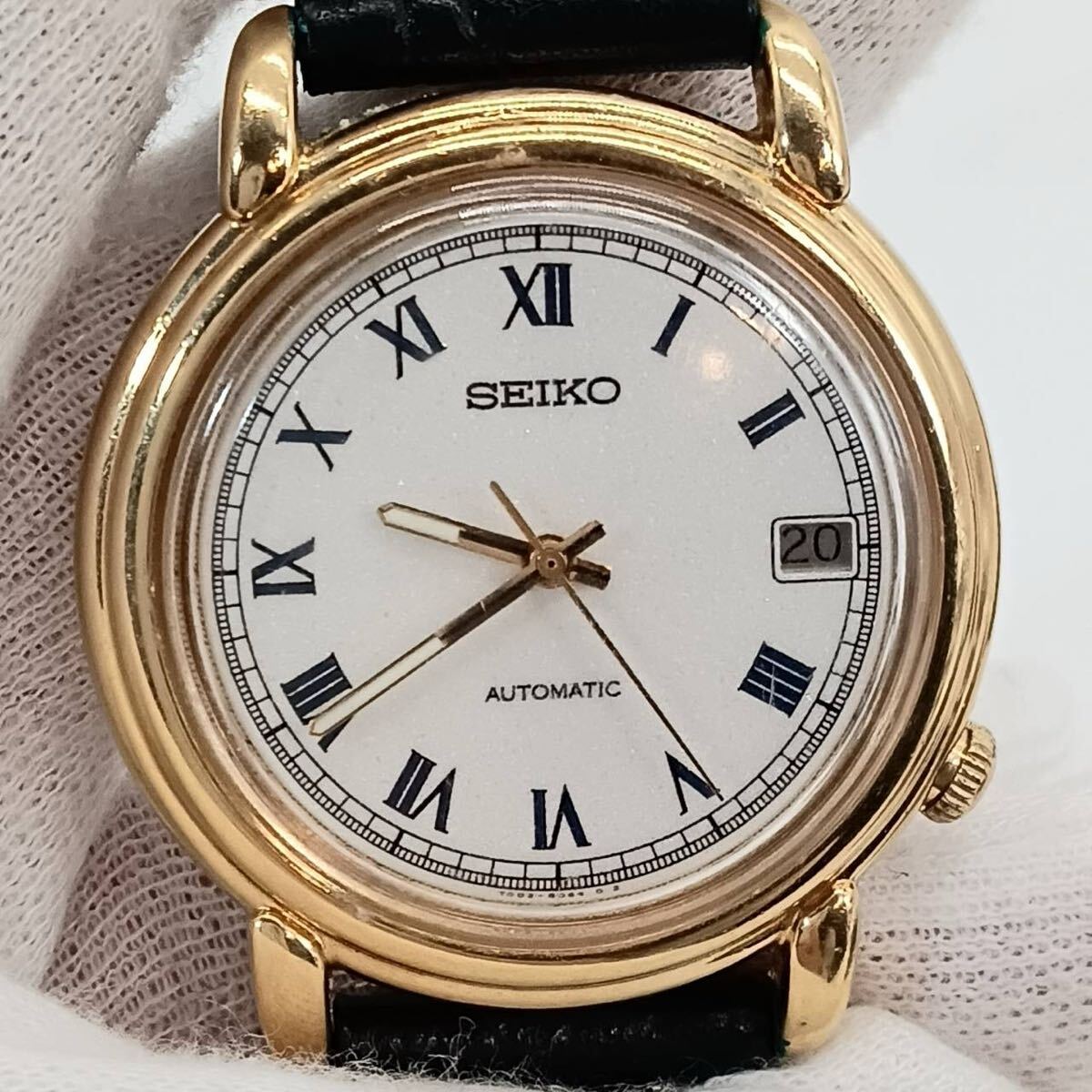 SEIKO/セイコー/ヴィンテージ/レザーベルト/ゴールド/オートマチック/ヴィンテージ/稼動品_画像7