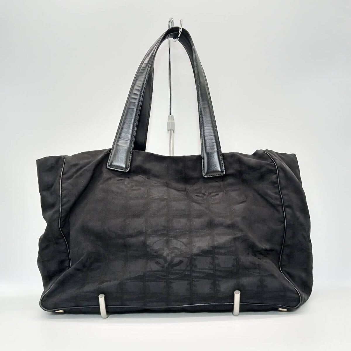 CHANEL/シャネル/ニュートラベルライン/トートバッグ/ブラック/ナイロン/ブラック/ヴィンテージ_画像2