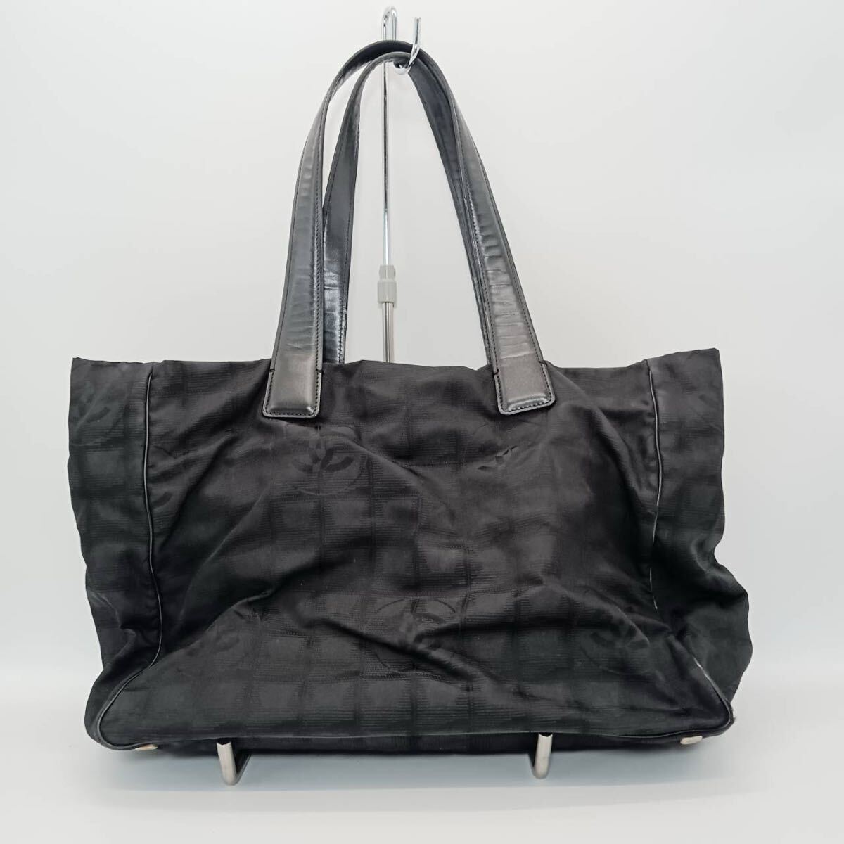 CHANEL/シャネル/ニュートラベルライン/トートバッグ/ブラック/ナイロン/ブラック/ヴィンテージ_画像3