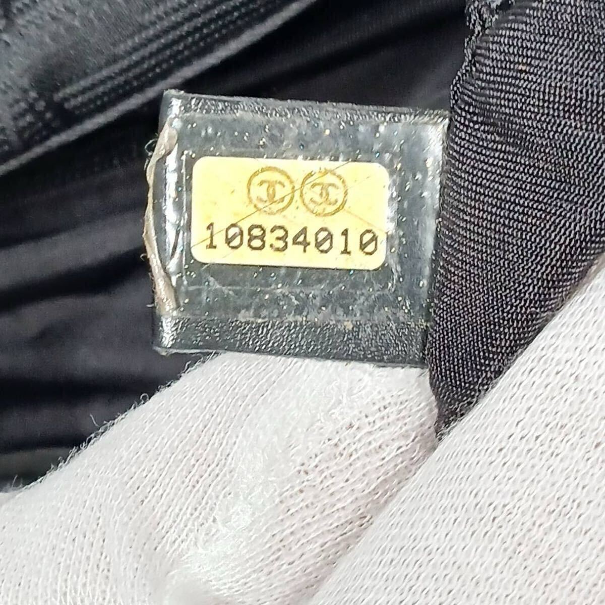 CHANEL/シャネル/ニュートラベルライン/トートバッグ/ブラック/ナイロン/ブラック/ヴィンテージ_画像8