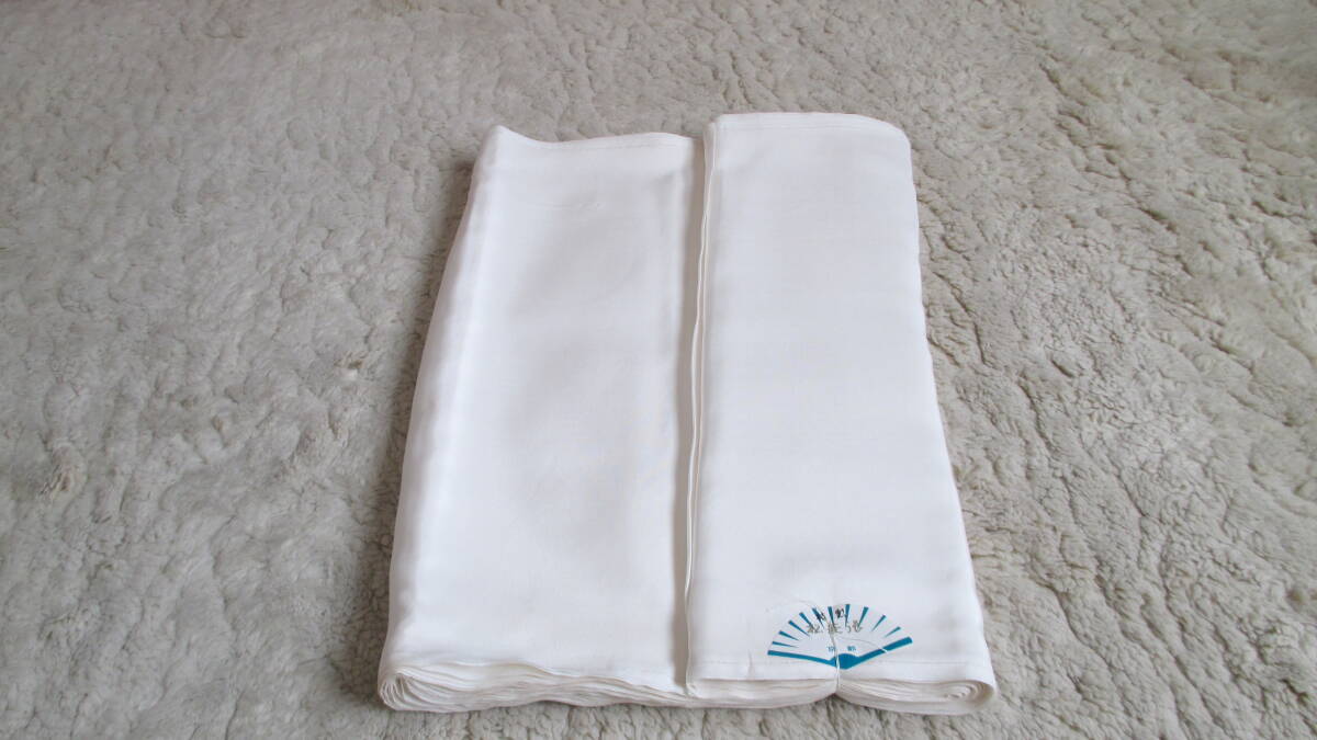 『胴裏一疋/正絹 御裏絹 シルク加工/特選 本耳絹 デラックスシルク/松菱裏絹加工株式会社/一部、黄ばみ有』自宅保管品_画像4