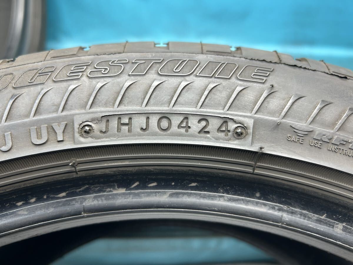 2024年製255/40R17バリ山!中古タイヤ2本セット ブリヂストン ポテンザ ランフラット POTENZA S001 RFT 夏タイヤ_画像9