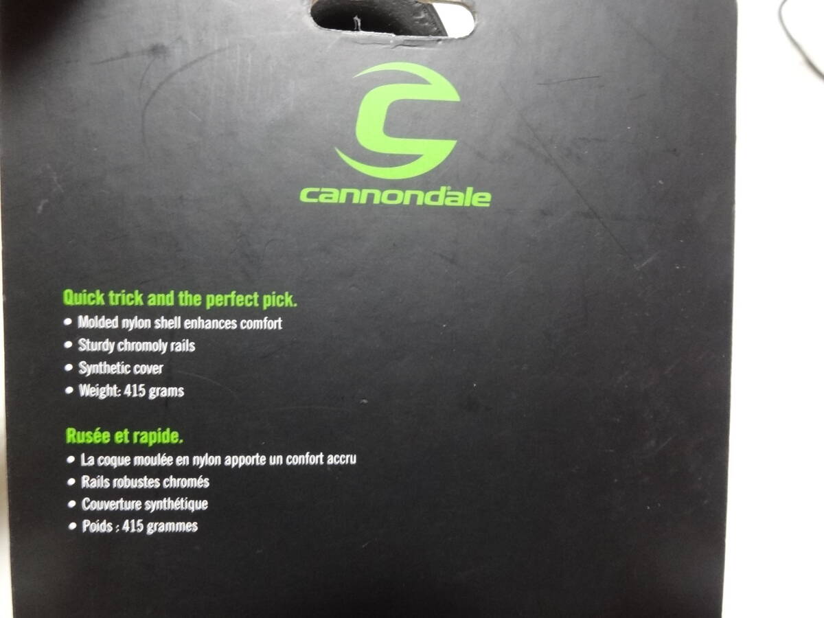 未使用　新品　Cannondale キャノンデール 純正サドル　クイック　QUICK クロスバイク　汎用　快適　ゲル 黒　ブラック　アーバン　レア