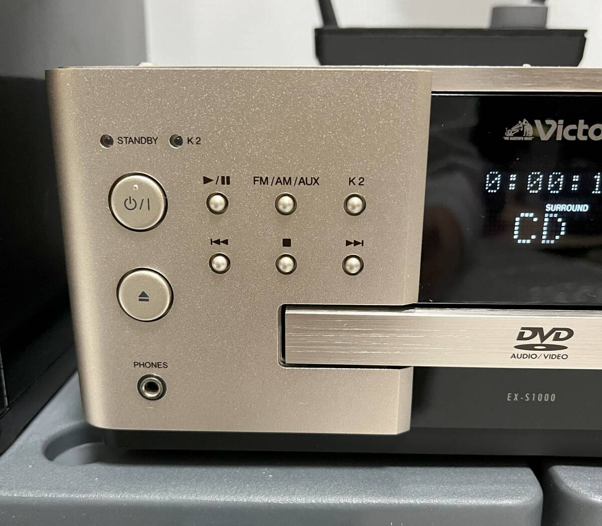 ◆最高峰モデル Victor DVDレシーバー EX-S1000(SP-EXBK1+Bluetooth5.3)+リモコン付き　美品！動作品！◆_画像3