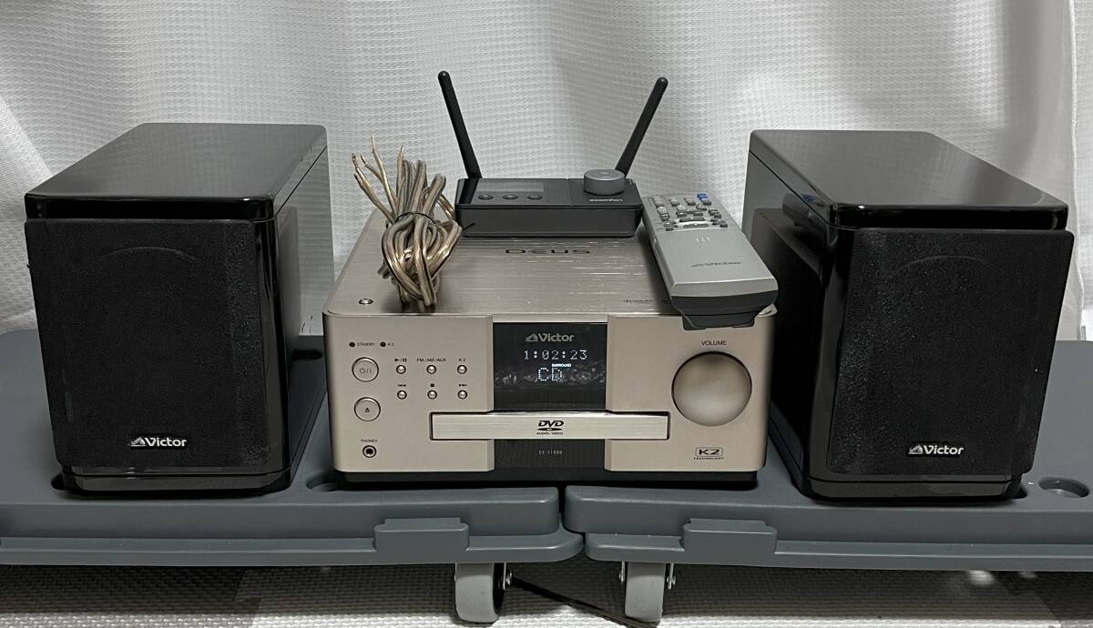◆最高峰モデル Victor DVDレシーバー EX-S1000(SP-EXBK1+Bluetooth5.3)+リモコン付き　美品！動作品！◆_画像1