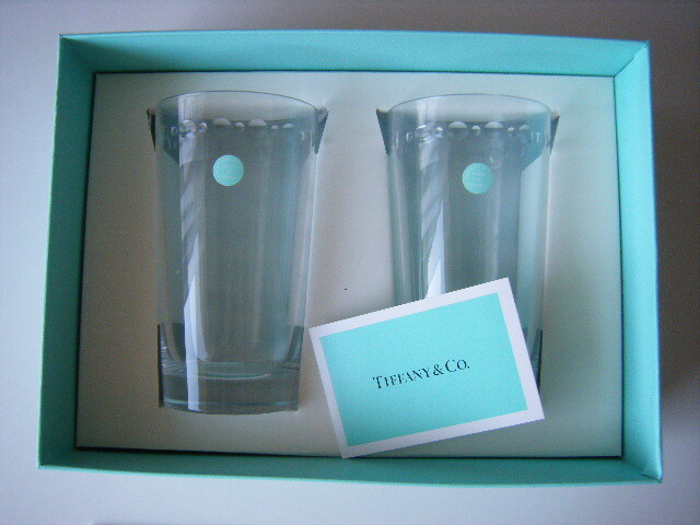★Tiffany★ティファニー★グラス2客セット★ペアグラス★コップ★スウィングHB★_画像1