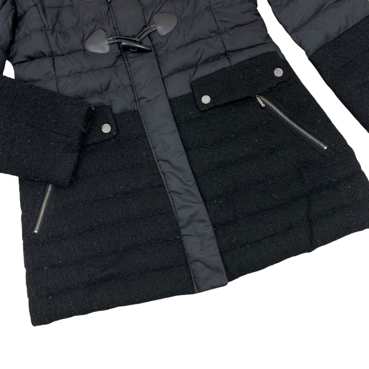 10C439-4 EVEX by KRIZIA エヴェックス バイ クリツィア ダウン 80% ダウンコート アウター コート 上着 羽織り 長袖 レディース 42 黒_画像3