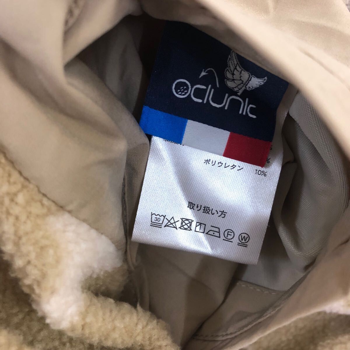 10H837-67 未使用品 タグ付き Oclunic golf ゴルフウェア リバーシブル 2way ベスト ノースリーブ ジャケット ベージュ系 レディース M_画像7