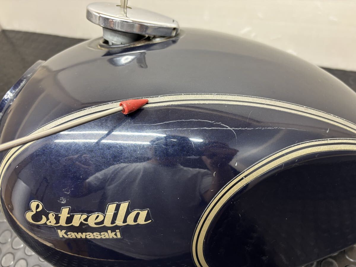 エストレア RS KAWASAKI 純正 タンク フューエルタンク + タンクキャップ キー付き_画像2