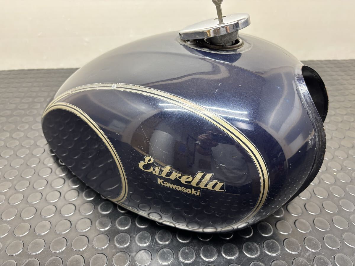 エストレア RS KAWASAKI 純正 タンク フューエルタンク + タンクキャップ キー付き_画像6