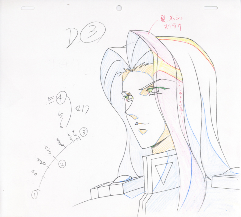 「少女革命ウテナ」＃４中心　レイアウト、原畫セット