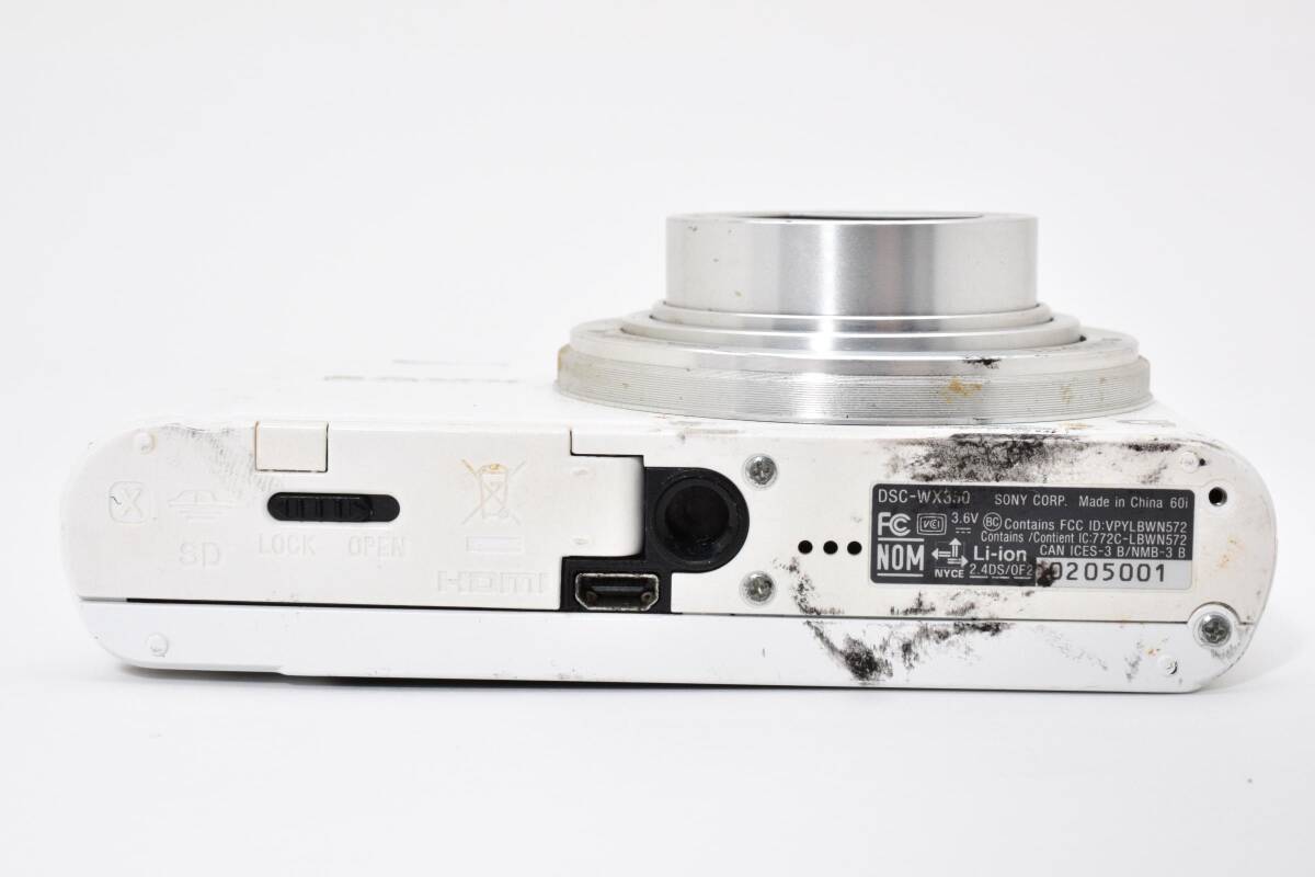 SONY Cyber-shot DSC-WX350 ソニー ホワイト コンデジ【現状品】＃2649498_画像8