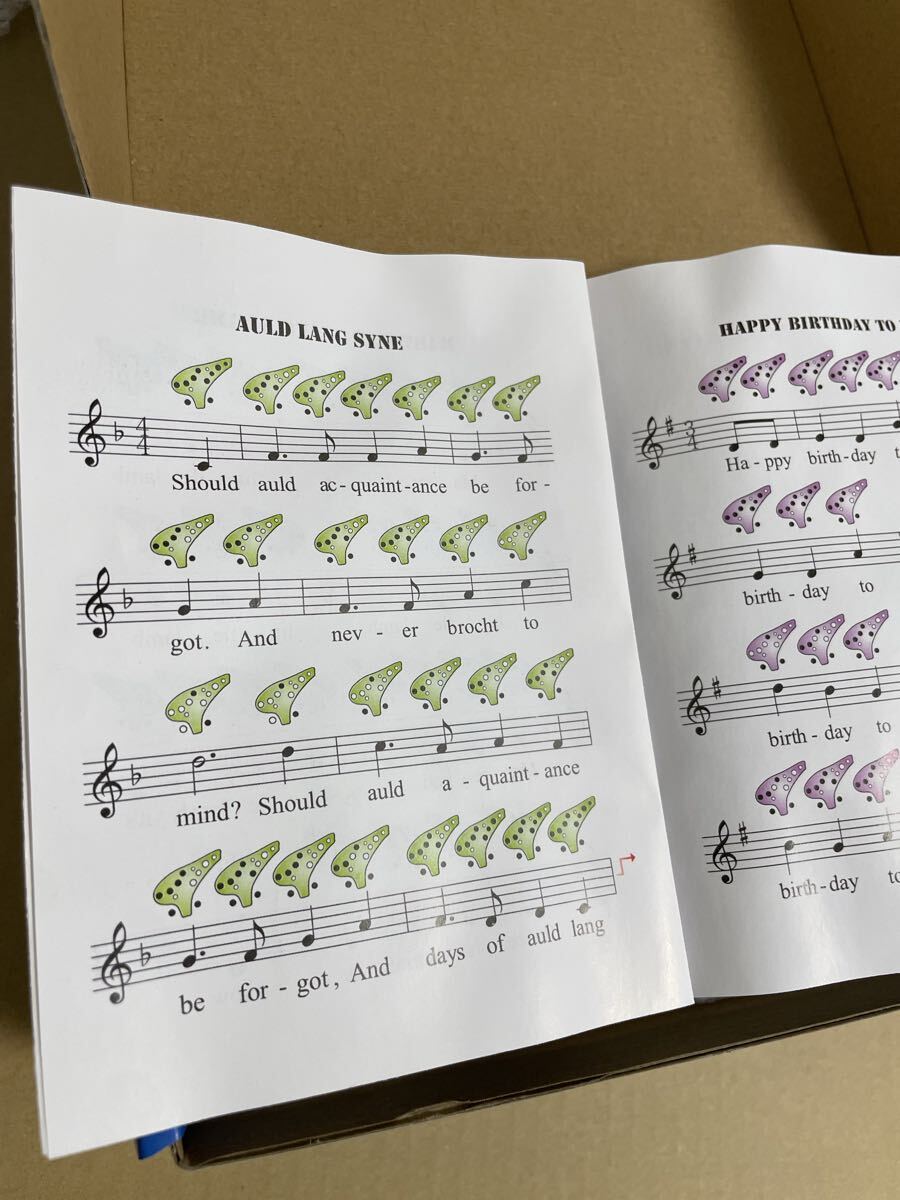 オカリナアルトC調 12穴オカリナ楽器 入門 オカリナ レプリカ 初心者 大人 子供 楽器入門 陶器製管 ブルー ケース付き_画像6