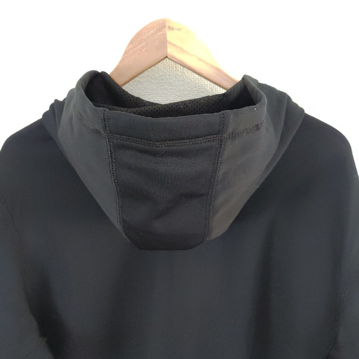 (^w^)b NIKE ナイキ THERMA-FIT サーマフィット 長袖 ZIP パーカー トラックジャケット ブルゾン アウター トレーニング 黒 XXL O15942DD_画像5