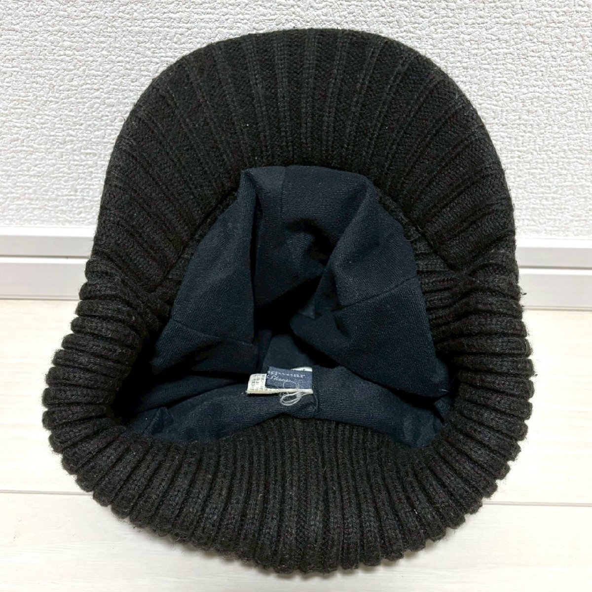 (^w^)b MUNSING WEAR マンシングウェア GrandSlam ニット キャップ 帽子 ゴルフ リブ 切り替え ペンギン ブラウン系 FREE/OYC2432zz_画像6