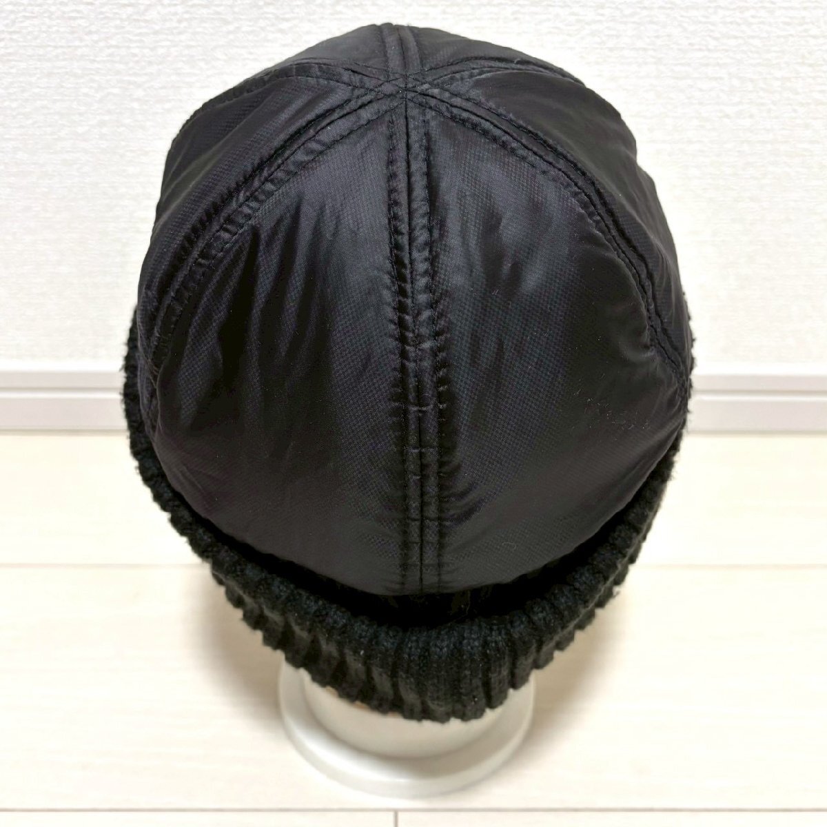 (^w^)b MUNSING WEAR マンシングウェア GrandSlam ニット キャップ 帽子 ゴルフ リブ 切り替え ペンギン ブラウン系 FREE/OYC2432zz_画像4