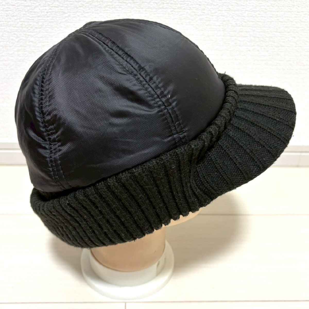 (^w^)b MUNSING WEAR マンシングウェア GrandSlam ニット キャップ 帽子 ゴルフ リブ 切り替え ペンギン ブラウン系 FREE/OYC2432zz_画像5