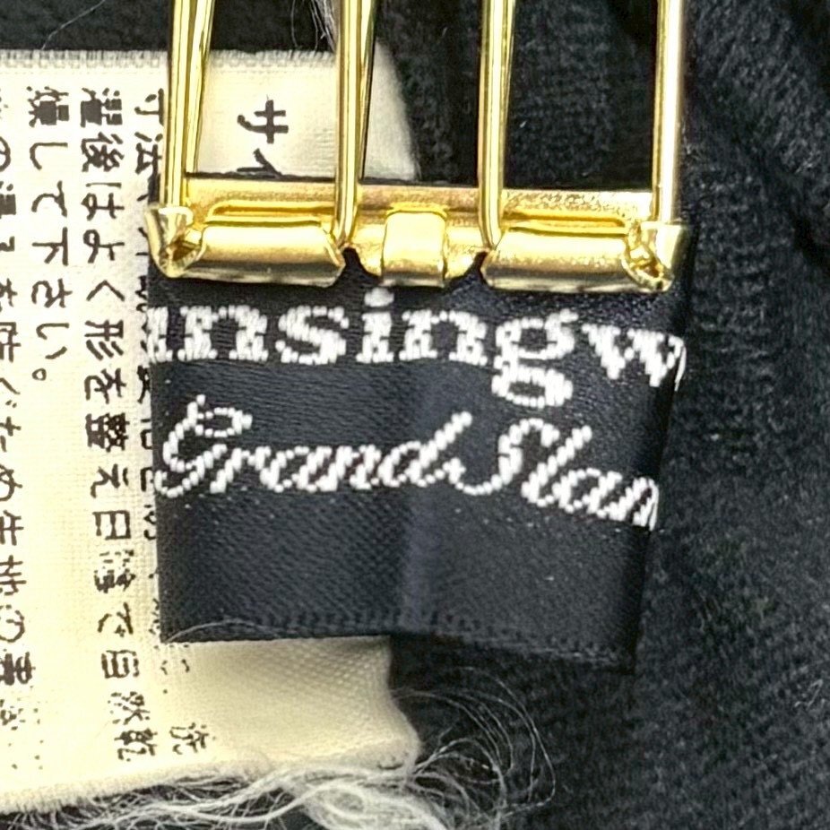 (^w^)b MUNSING WEAR マンシングウェア GrandSlam ニット キャップ 帽子 ゴルフ リブ 切り替え ペンギン ブラウン系 FREE/OYC2432zz_画像7