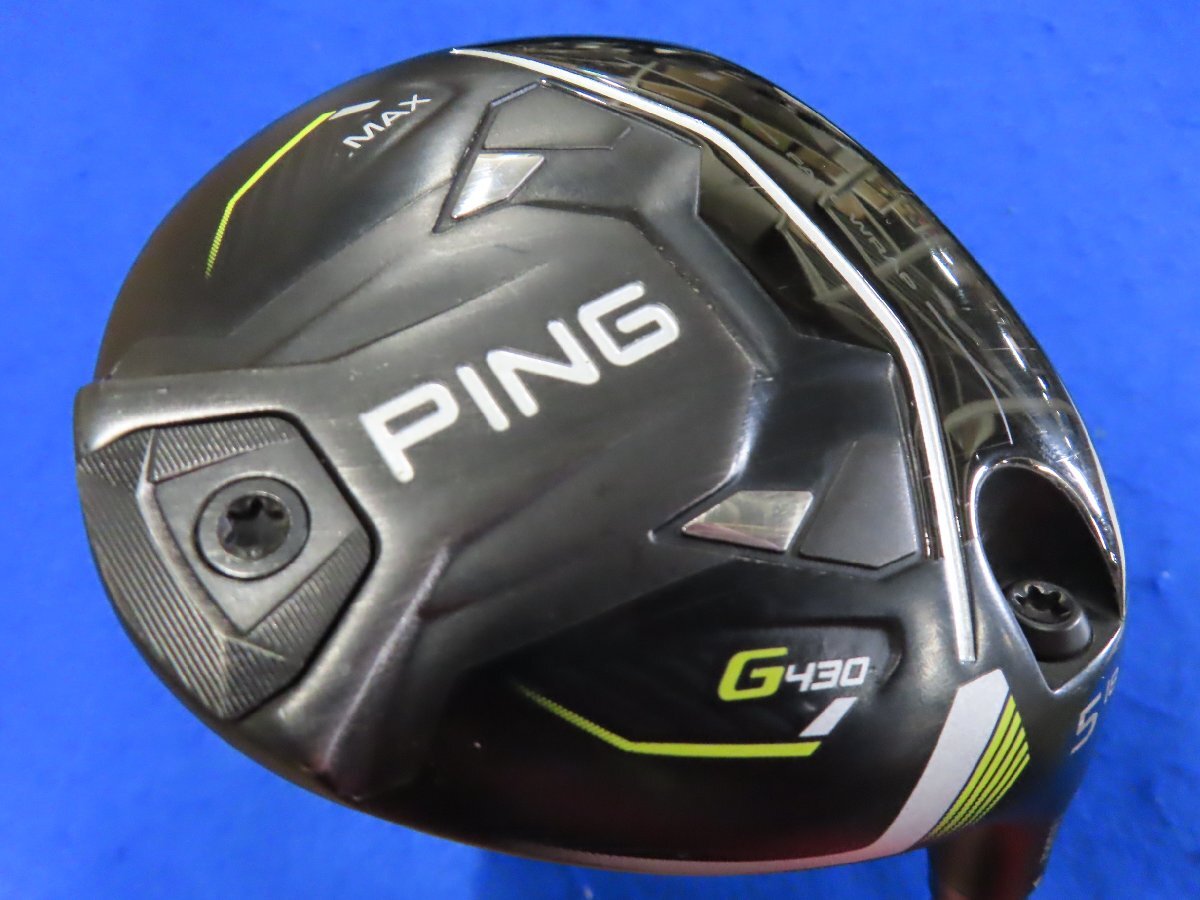 【中古】1円 スタート PING(ピン)2023 G430 MAX(マックス)フェアウェイウッド 5W(18°)【S】ALTA J CB BLACK(ブラック)_画像1