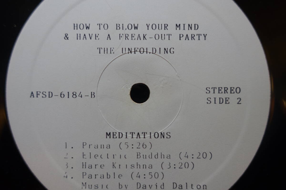 THE UNFOLDING /// HOW TO BLOW YOUR MIND & HAVE A FREAK-OUT PARTY LP_画像4