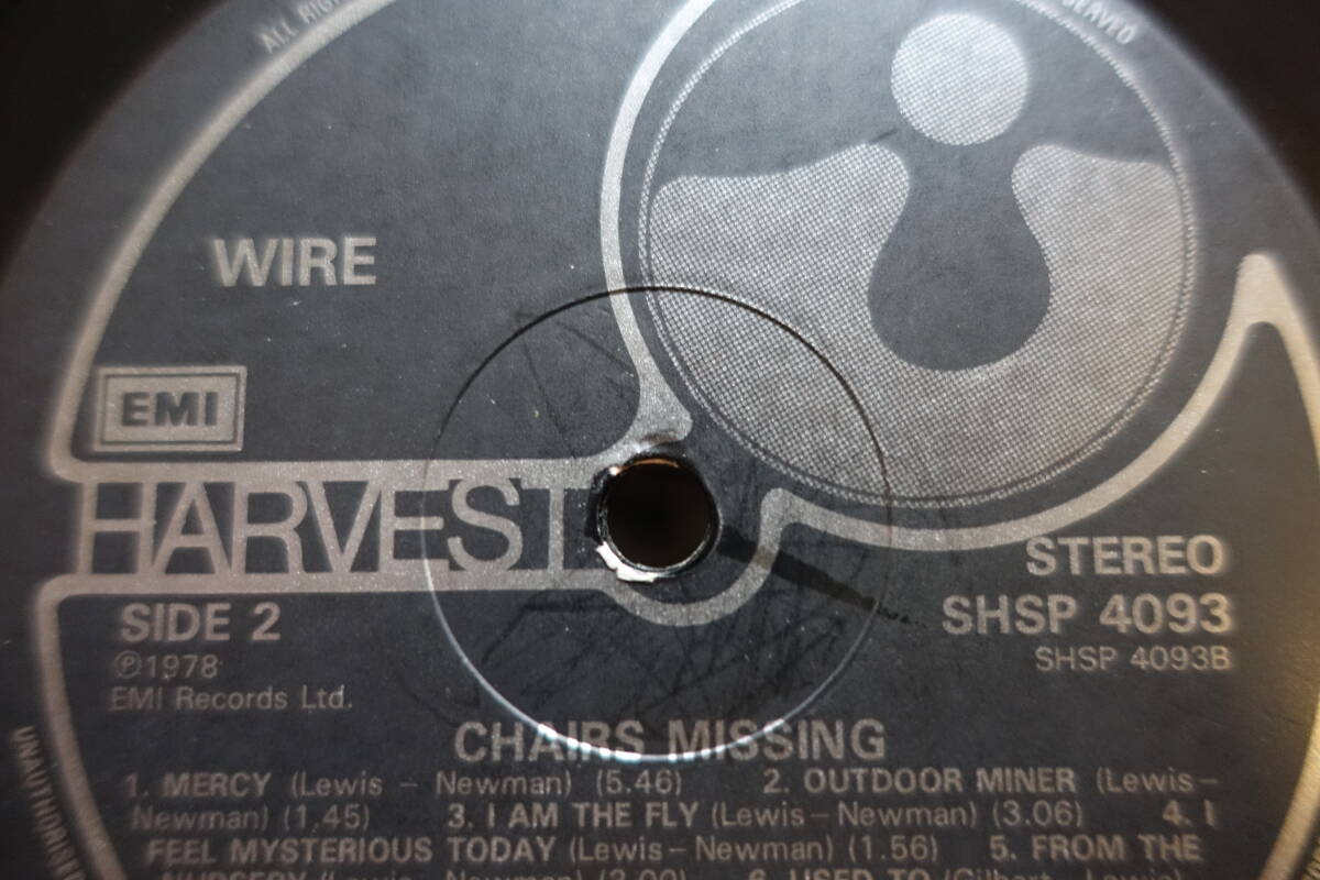 WIRE /// ワイヤー /// CHAIRS MISSING /// チェアーズ・ミッシング LP 名作！_画像4