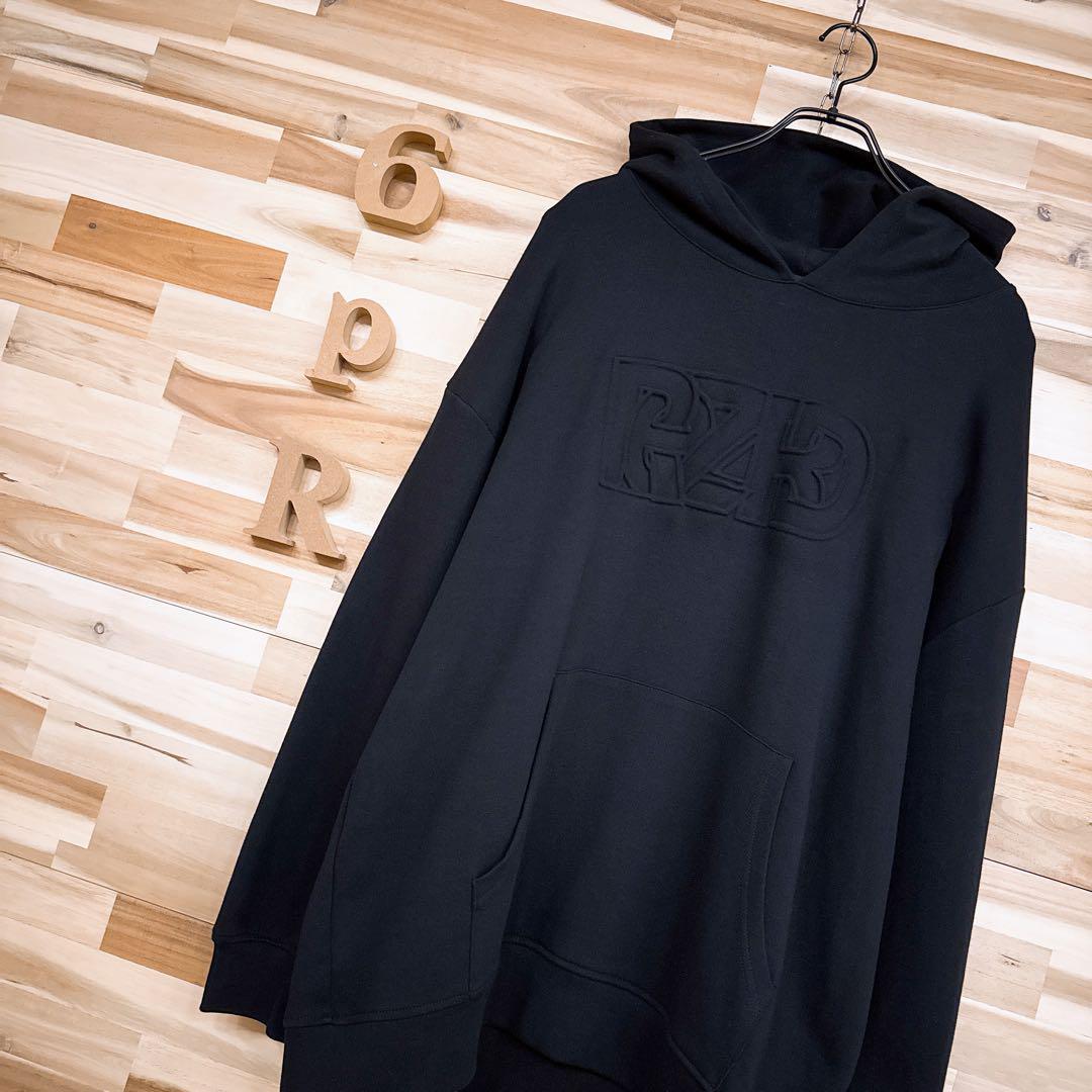 【リザード】エンボス 立体3Dロゴ フーディー パーカー オーバーサイズ M 黒【HFby6PR】メンズ・洋服・秋冬【N3T4G3W】_画像10